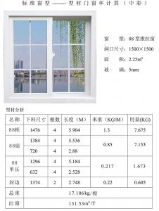 88型推拉窗